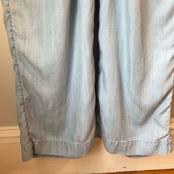 Vineyard Vines Lightweight Denim Jumpsuit, Size 4 Pockets! Straight Leg preppy - Picture 10 of 11